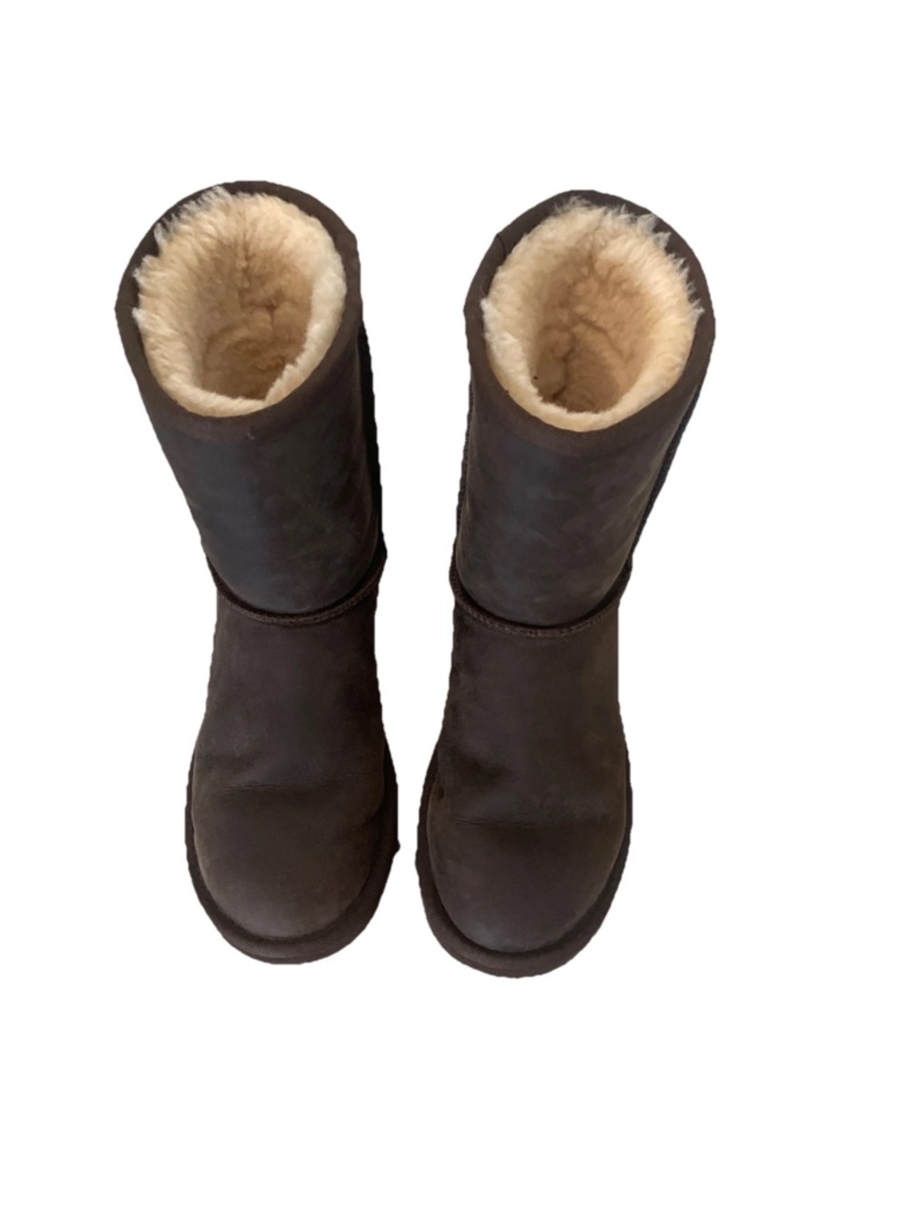 UGG 1005093 Classic Short Water Resistant Brown Leather Boot Women Size 7